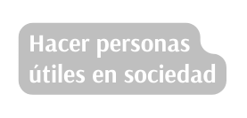 Hacer personas útiles en sociedad